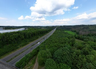 A4 Köln Olpe Luftbildaufnahme