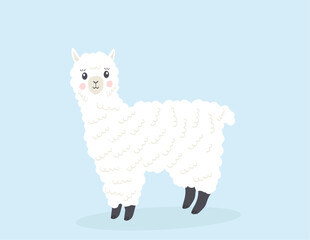 cartoon lama alpaca © Diart