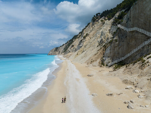 Egremni beach on the island of Lefkada in Greece