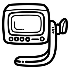 monitor line icon style
