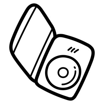 DVD line icon style