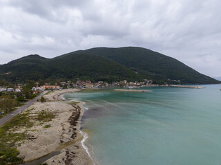 Fototapeta premium Vasiliki Beach on the island of Lefkada in Greece