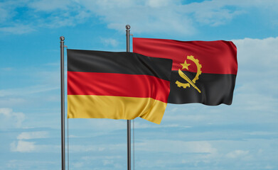 Germany and Angola national flag