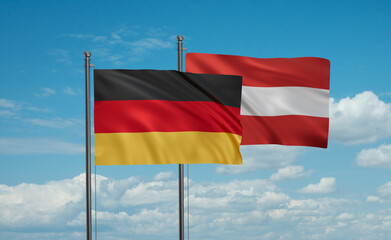 Austria and Germany flag
