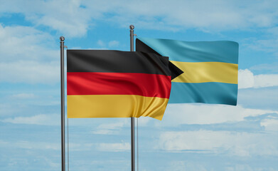Bahamas and Germany flag