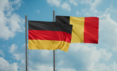 Belgium and Germany flag