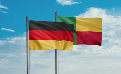 Benin and Germany flag