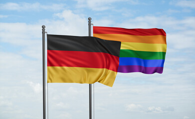 Gay Pride and Germany flag
