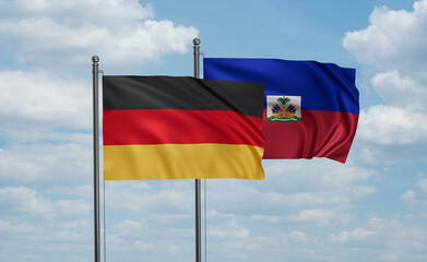Haiti and Germany flag