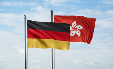 Hong Kong and Germany flag