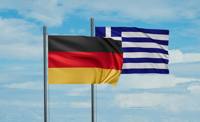 Greece and Germany flag