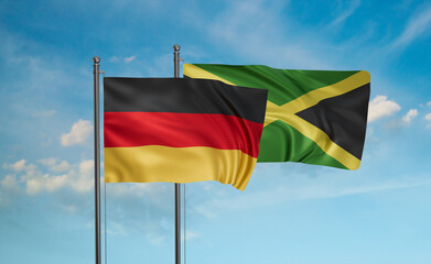Jamaica and Germany flag