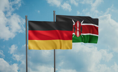 Kenya and Germany flag