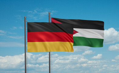 Jordan and Germany flag