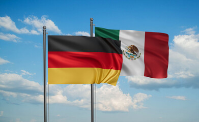 Mexico and Germany flag