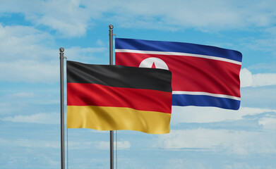 North Korea and Germany flag