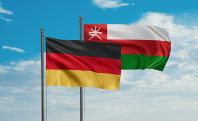 Oman and Germany flag