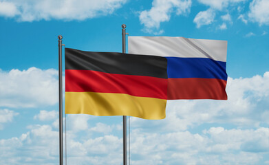 Russia and Germany flag
