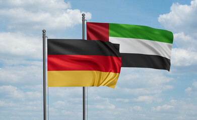 UAE and Germany flag
