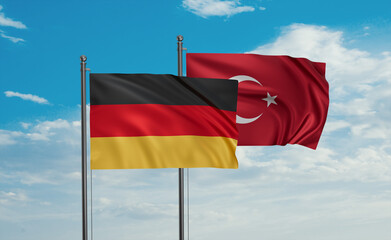 Turkey and Germany flag