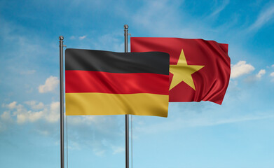 Vietnam and Germany flag