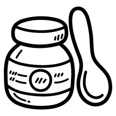baby food line icon style