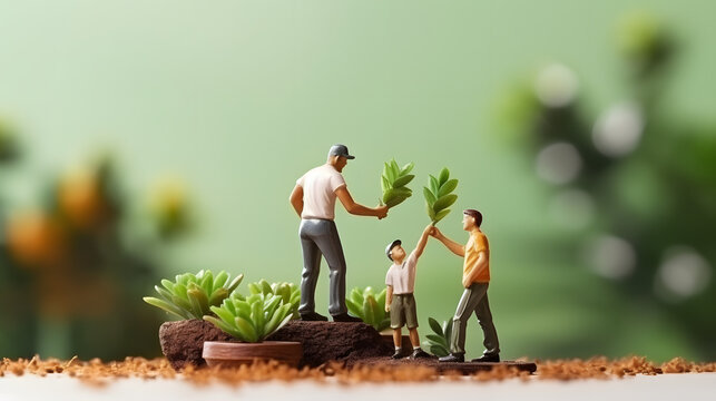 Fathers Day holiday as a celebration and paternal symbol for dad or daddy honoring papa as a global diverse parenthood and world parent celebrating fatherhood parenting -