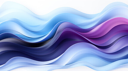 Fototapeta na wymiar Fluid Elegance: Captivating Black Purple and White Lines Background Illustration, Generative AI
