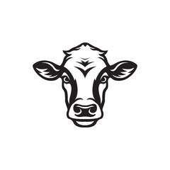Cow logo on white background