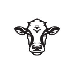 Cow logo on white background