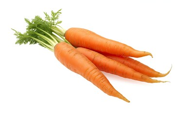 A group of carrots sitting next to each other created with Generative AI technology