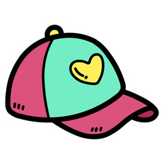 cap filled outline icon style