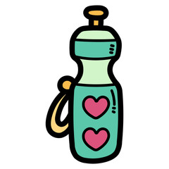 bottle filled outline icon style