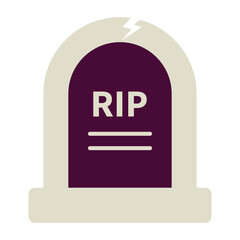 Halloween grave icon.