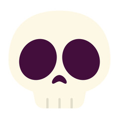 Halloween skull head Icon.