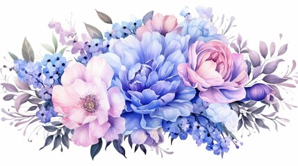 An Exquisite and Classic Bouquet of Peonies. AI generated