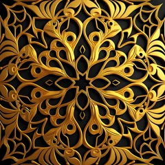 pattern gold color wallpaper illustration  © Bryan