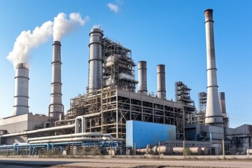 Industrial power plants AI Generated