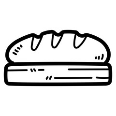 bread line icon style