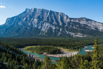 Fototapeta na wymiar Vally View in Banff National Park, Canada