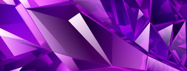 Obraz premium Abstract crystal background in purple colors with refracting of light and highlights on the facets
