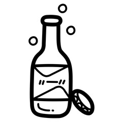 beer line icon style