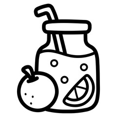 juice line icon style