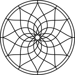 Obraz premium Dream catcher vector icon. Symbol native American