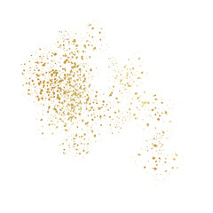 Obraz na płótnie Canvas Golden splatter, golden confetti 