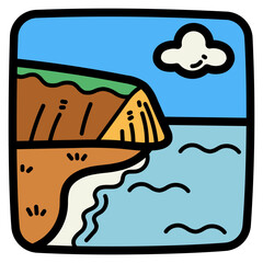 waipio filled outline icon style