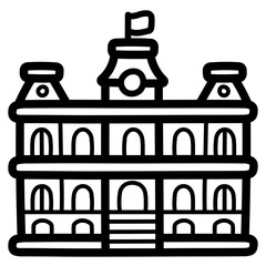 iolani line icon style