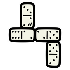 domino filled outline icon style