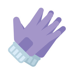 Isolated colored gardening gloves icon Vector illustration