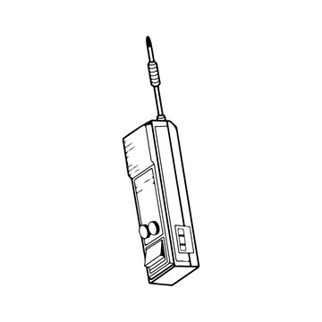 handie talkie concept vector illustration